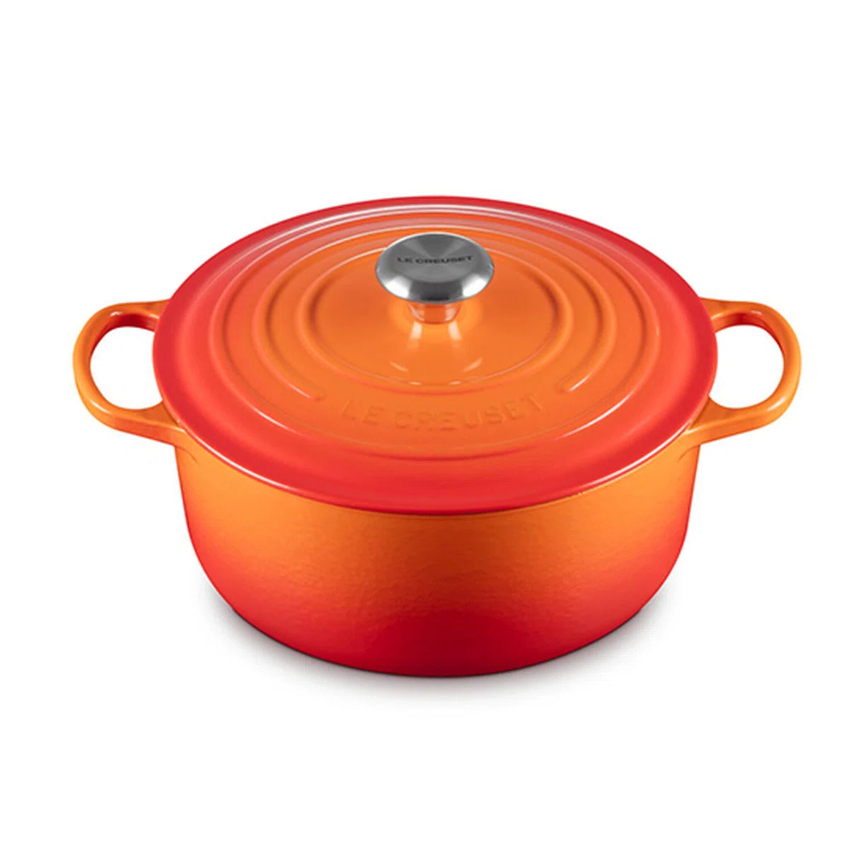Signature Enameled Cast Iron Round Dutch Oven with Lid