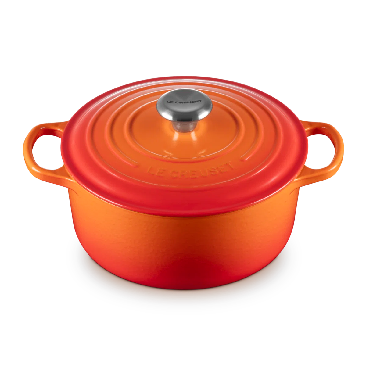 Signature Enameled Cast Iron Round Dutch Oven with Lid
